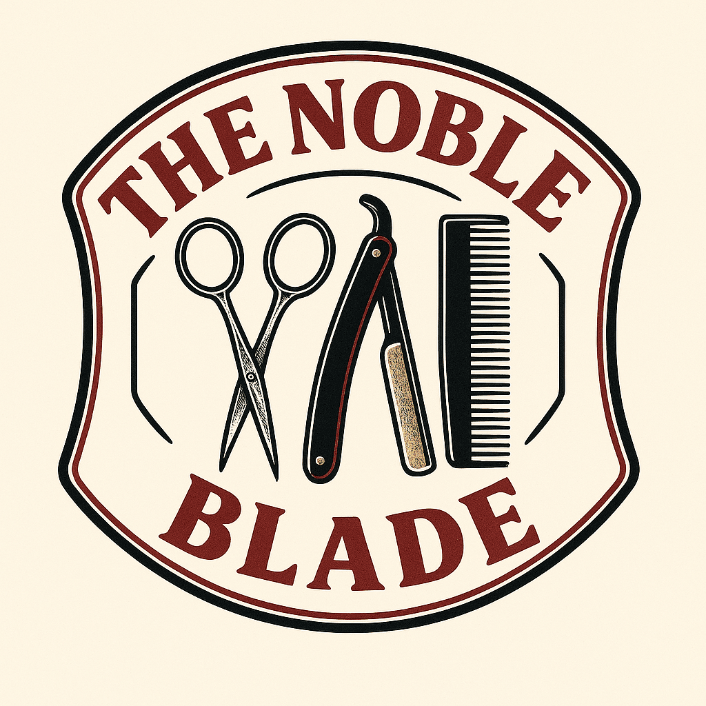 The Noble Blade Classic Barber Logo