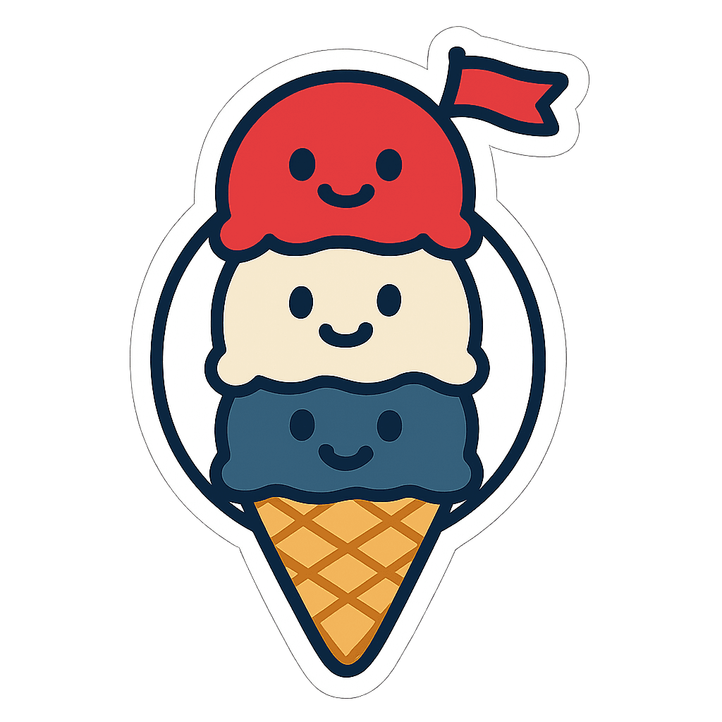 Cute Ice Cream Cone Delight