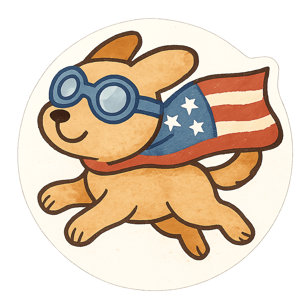 Super Pup with a Patriotic Flair!