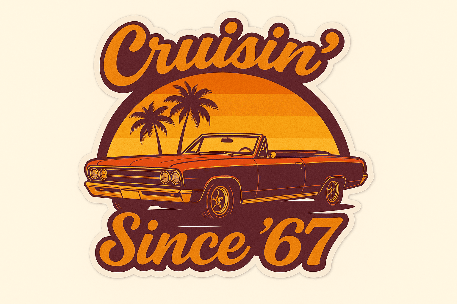 Vintage Convertible Cruisin' Since 1967