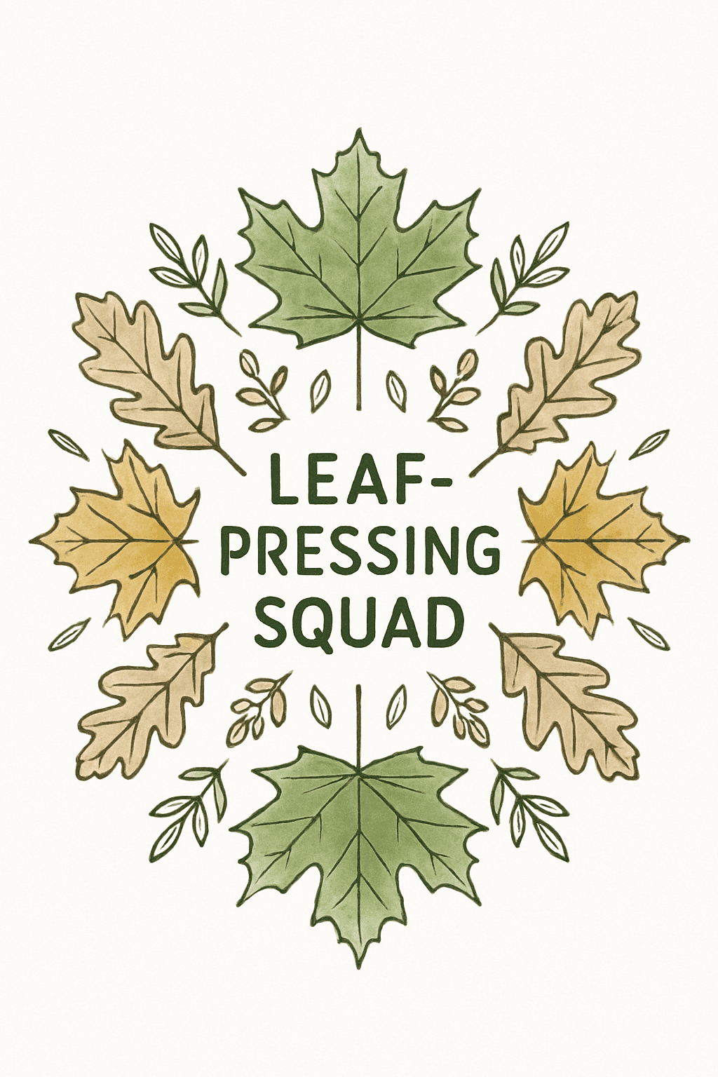 Leaf-Pressing Squad: Fall Nature Fun