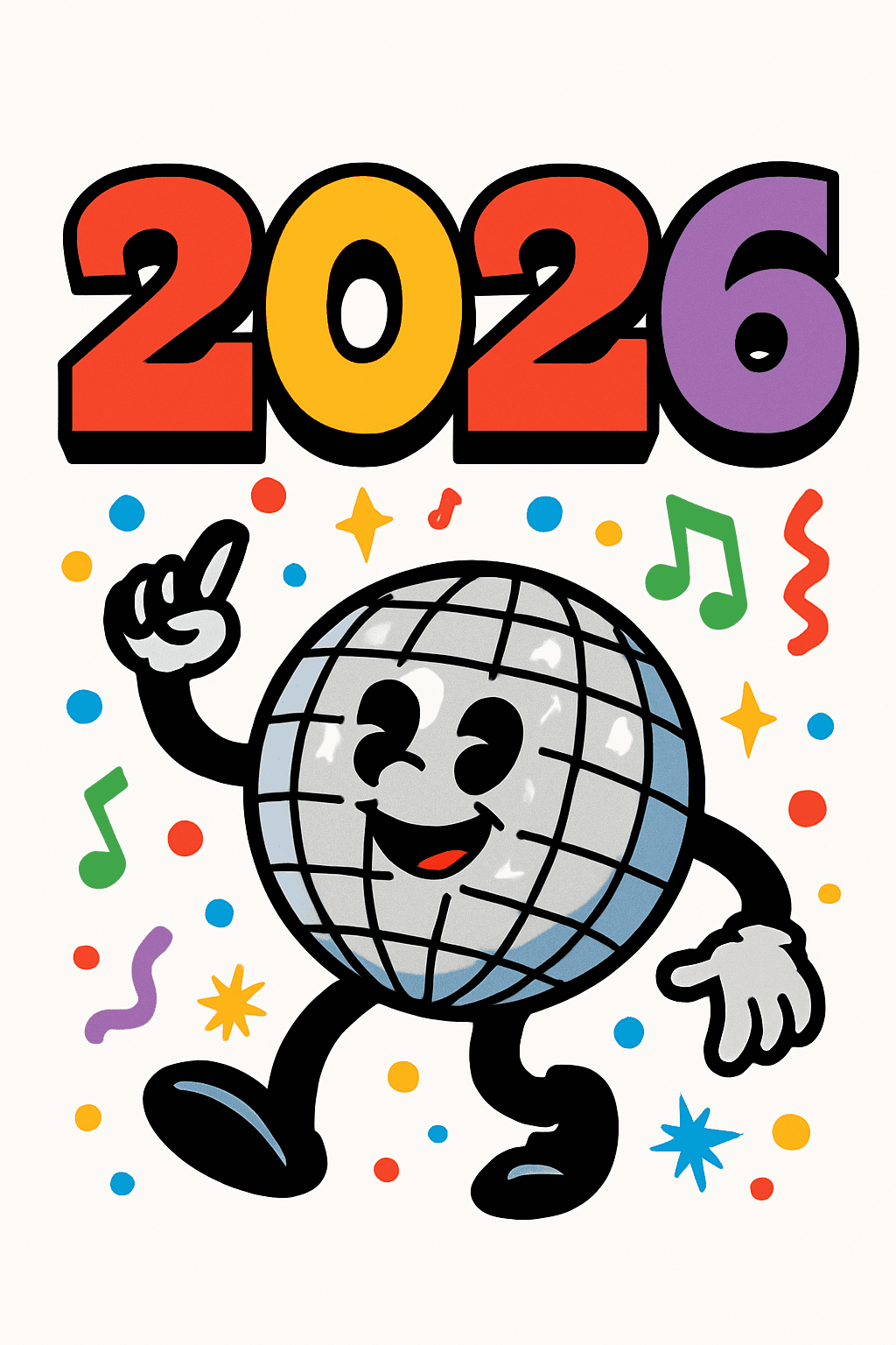 2026 Disco Ball Dance Party