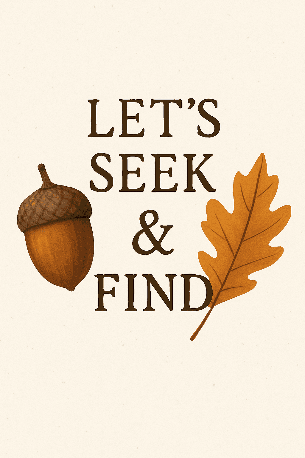 Let's Seek & Find with Autumn Vibes