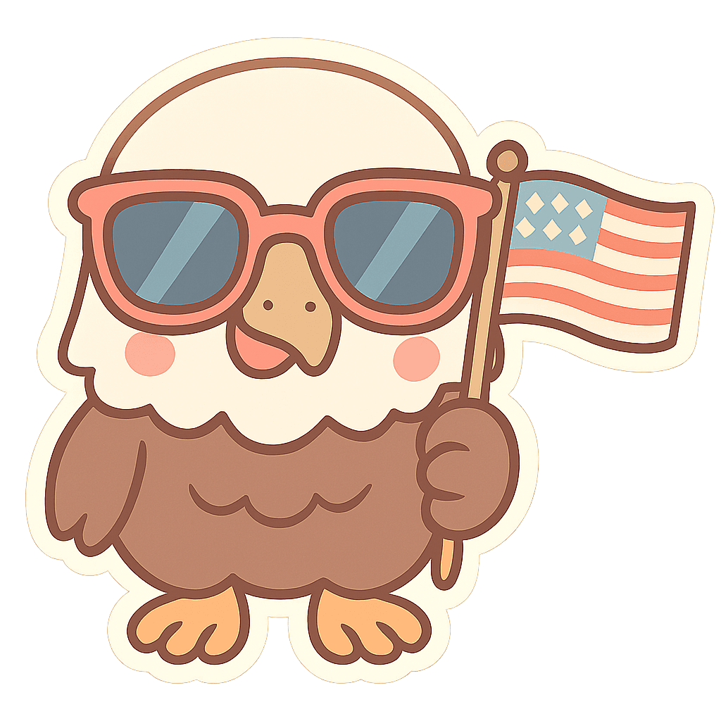 Cool Eagle with American Spirit
