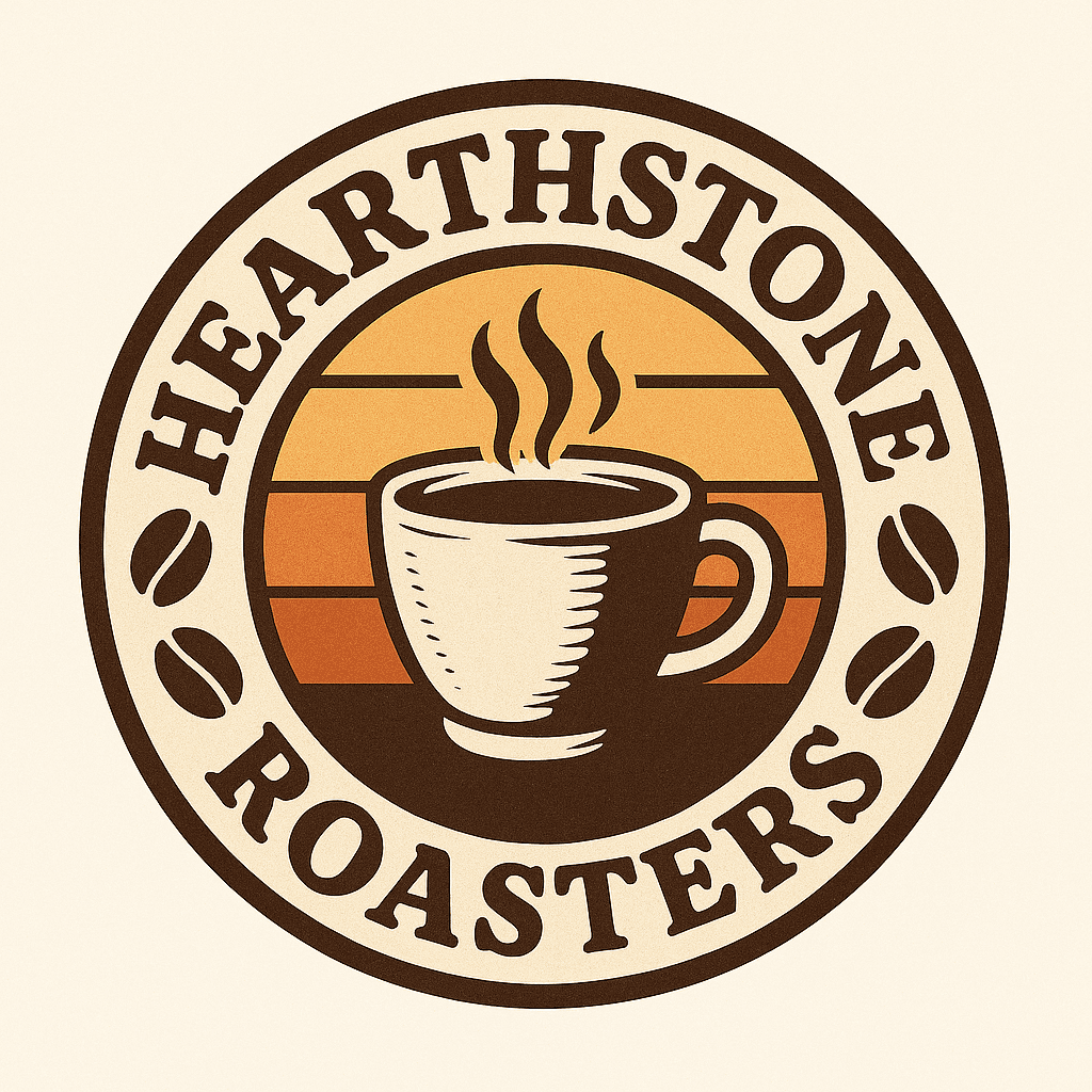 Vintage Hearthstone Roasters Coffee Logo