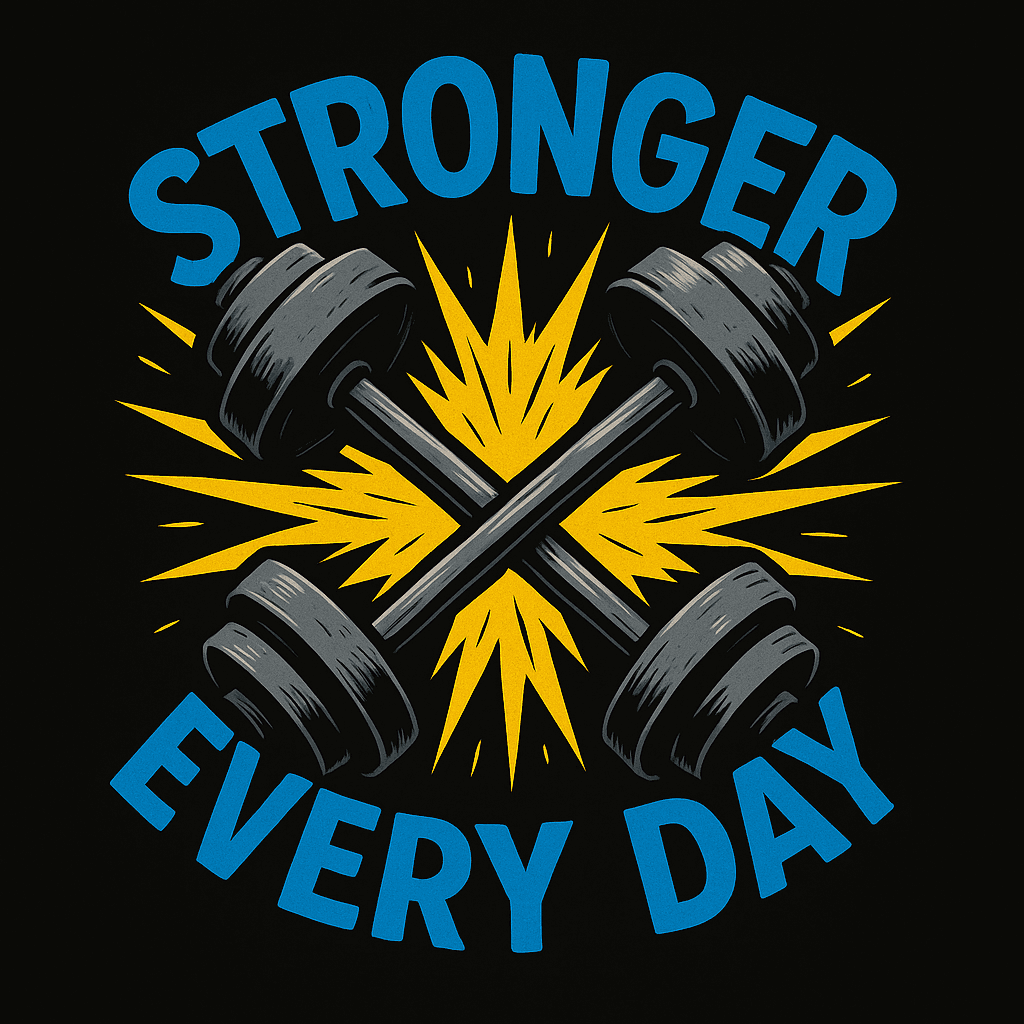 Stronger Every Day Fitness Motivation Sticker