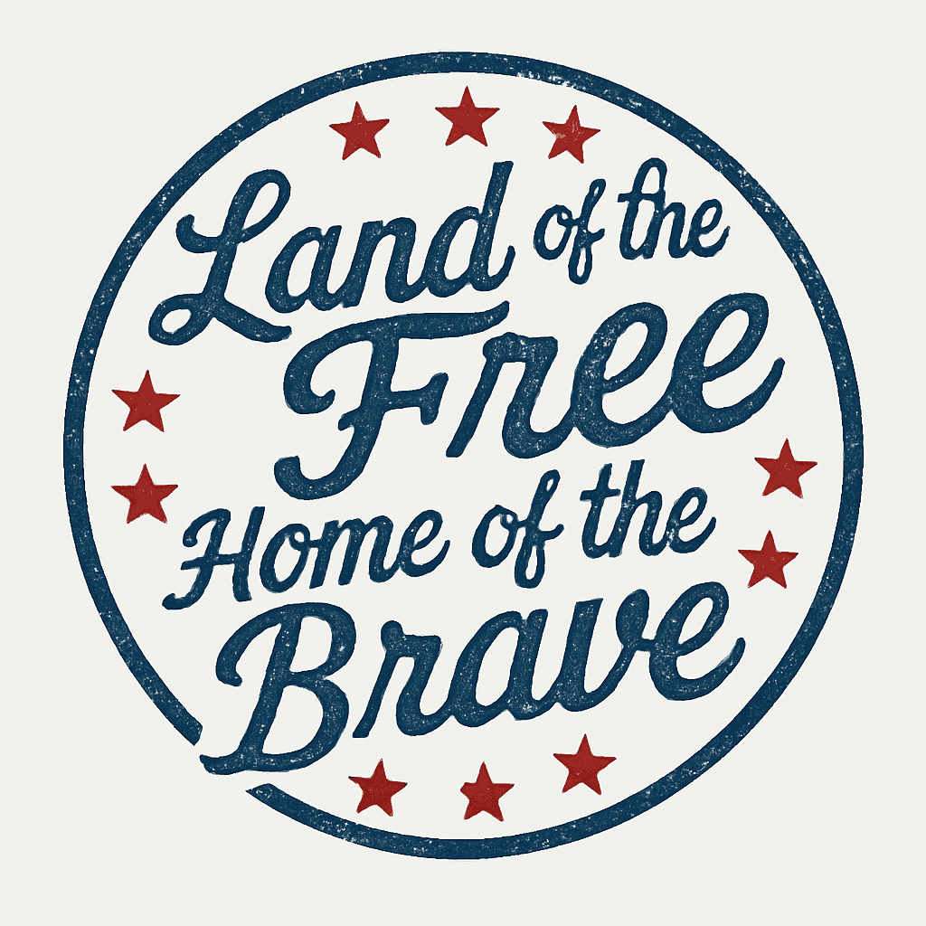 Patriotic Pride: Land of the Free Design