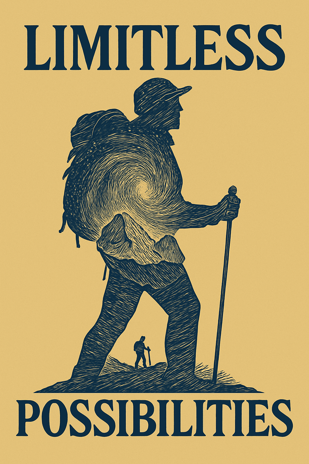 Limitless Possibilities Hiker Silhouette