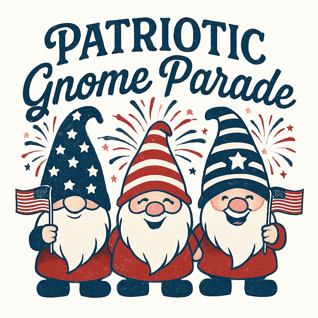 Celebrate with the Patriotic Gnome Parade!