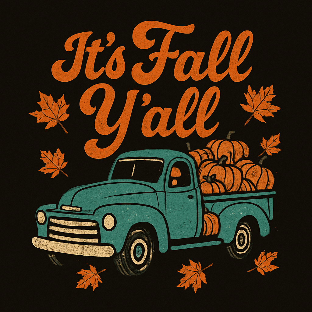 It's Fall Y'all Vintage Pumpkin Truck