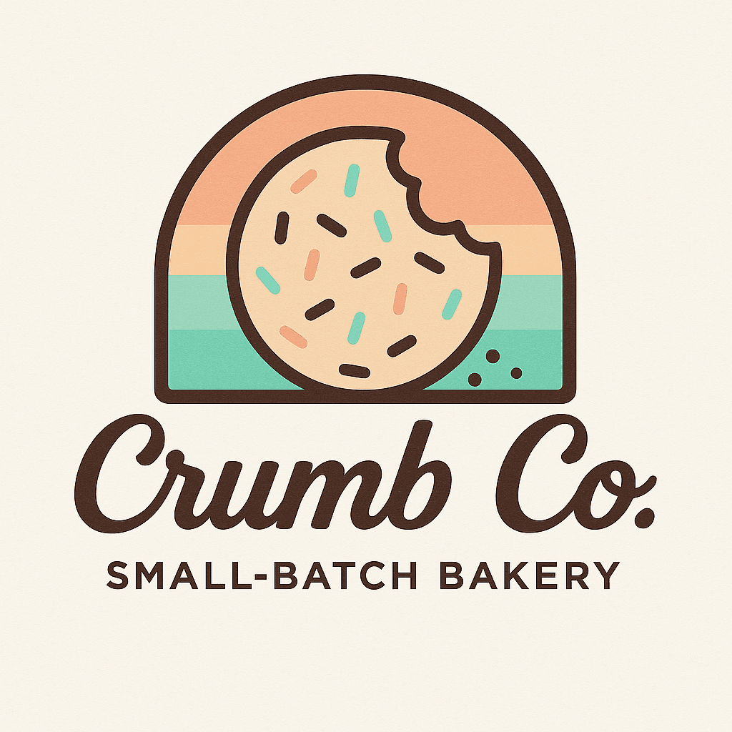 Retro Cookie Logo for Small-Batch Bakery