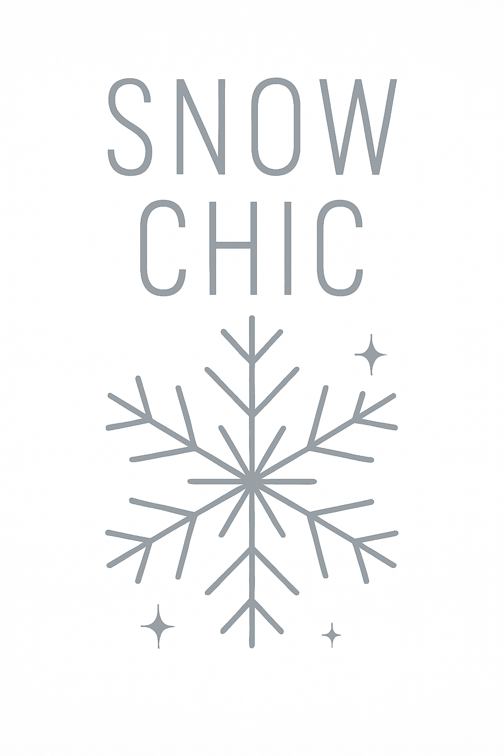 Snow Chic Minimalist Winter Vibes