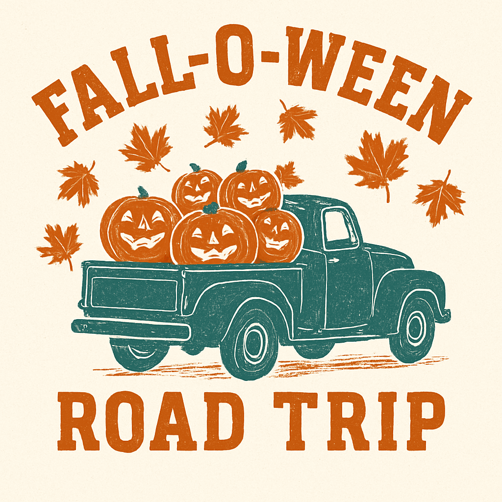 Fall-O-Ween Road Trip Vintage Pumpkin Truck