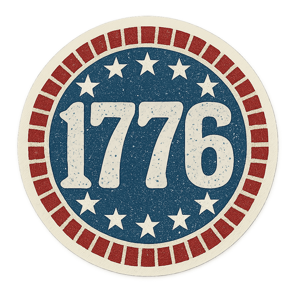 Vintage 1776 Celebration Badge