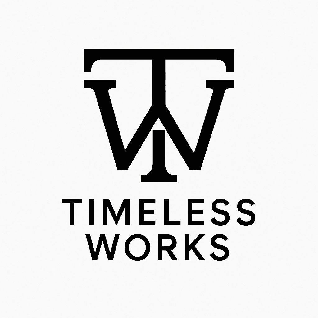 Elegant Monogram TW Logo for Timeless Brands