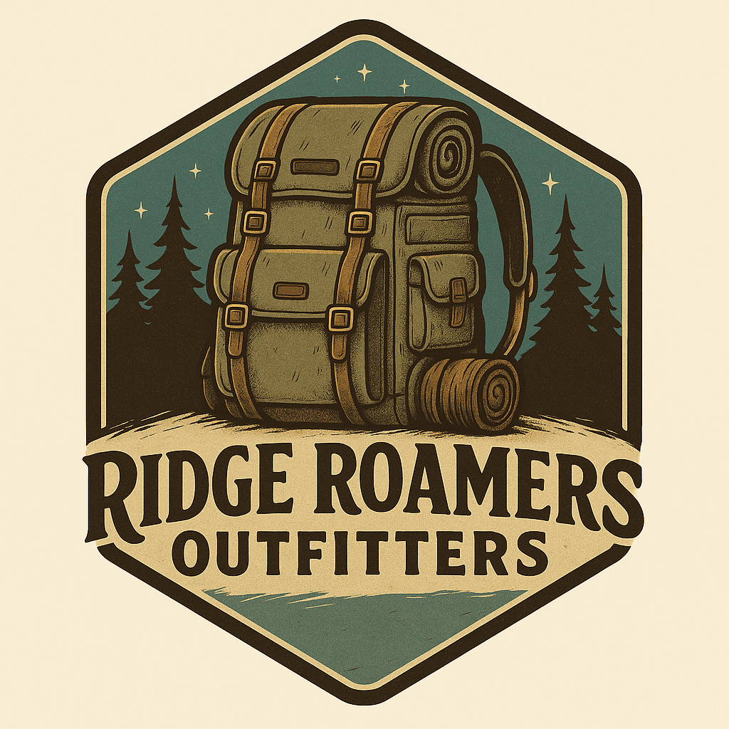 Vintage Outdoor Backpack Logo for Ridge Roamers