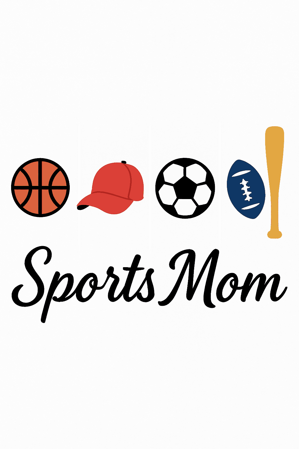 Sports Mom Multi-Sport Icon Tee
