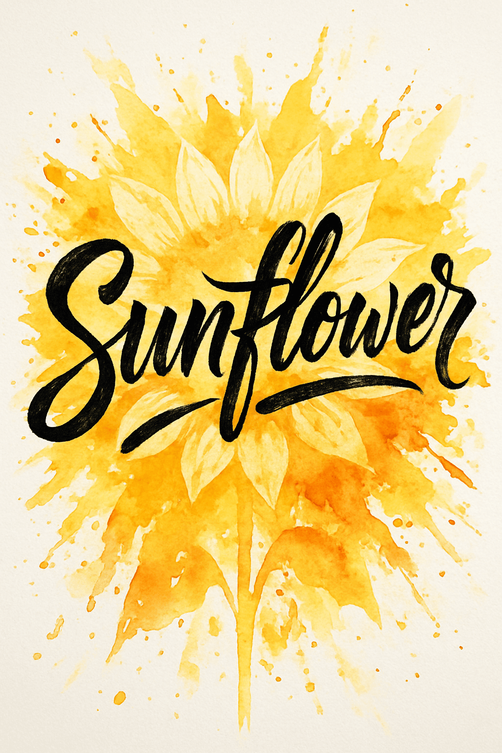 Sunflower Splash of Inspiration