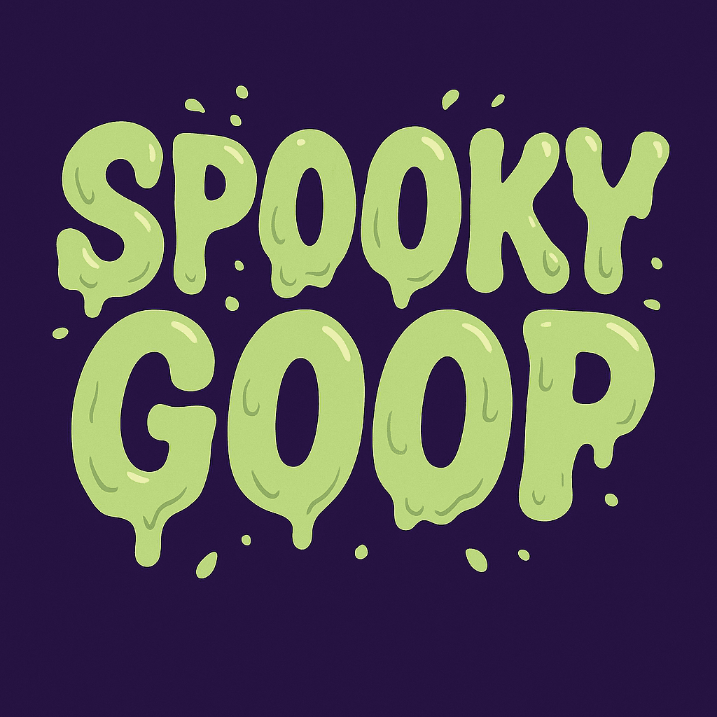 Dripping Slime Text Logo for Spooky Themes