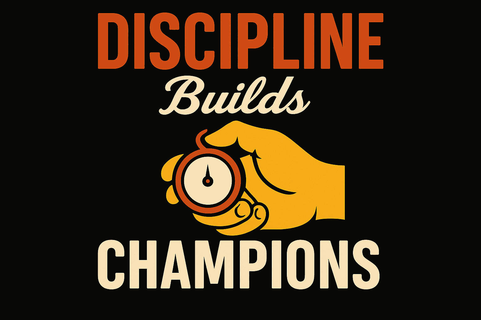 Discipline Builds Champions Stopwatch Tee