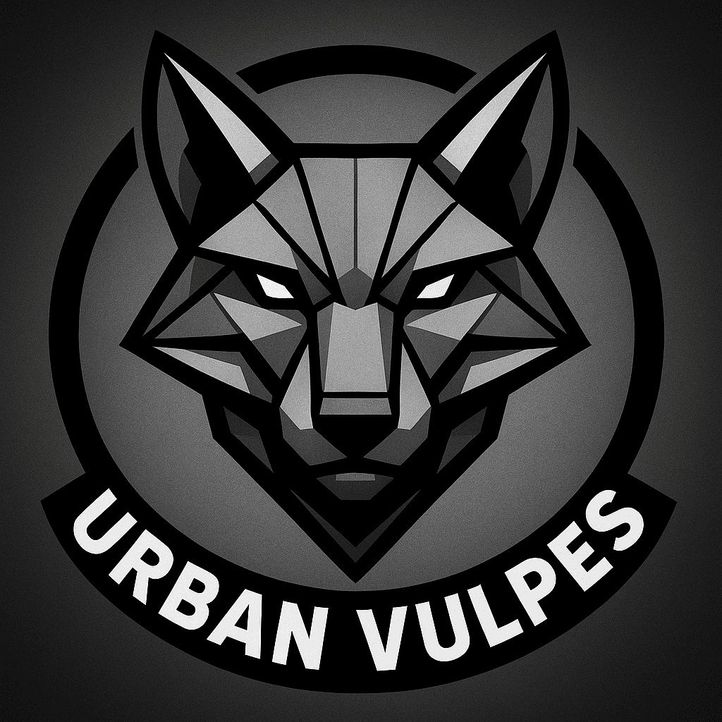 Geometric Fox Head Emblem with Urban Vibes