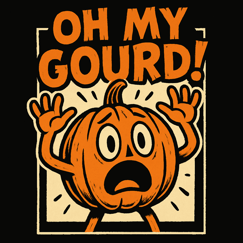 Oh My Gourd! Funny Pumpkin Halloween Design