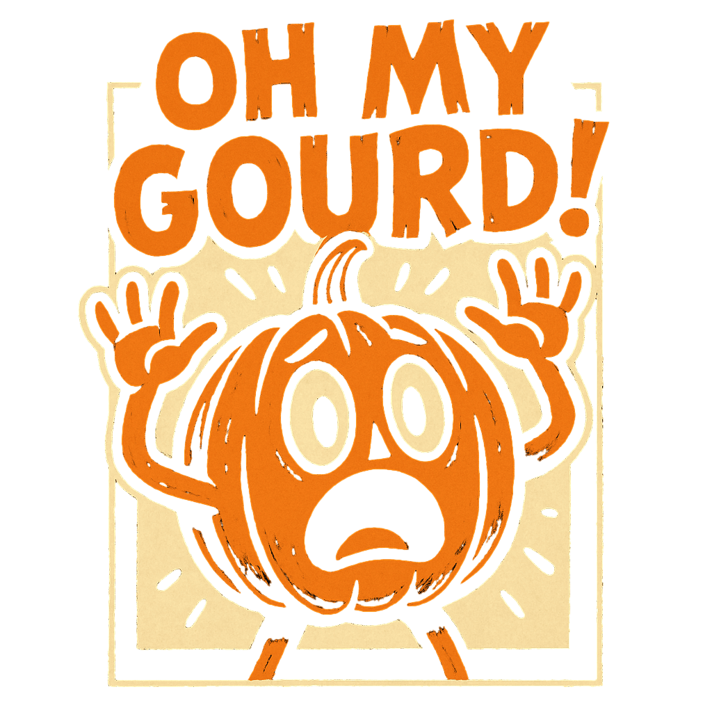 Oh My Gourd! Funny Pumpkin Halloween Design