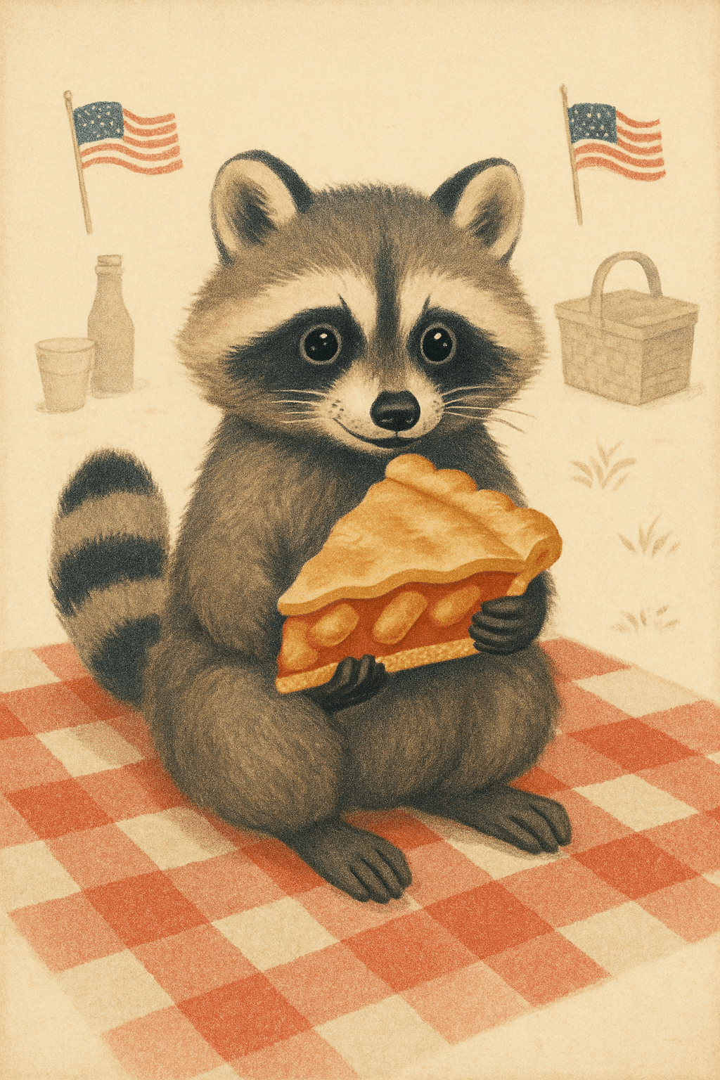 Raccoon Picnic Delight