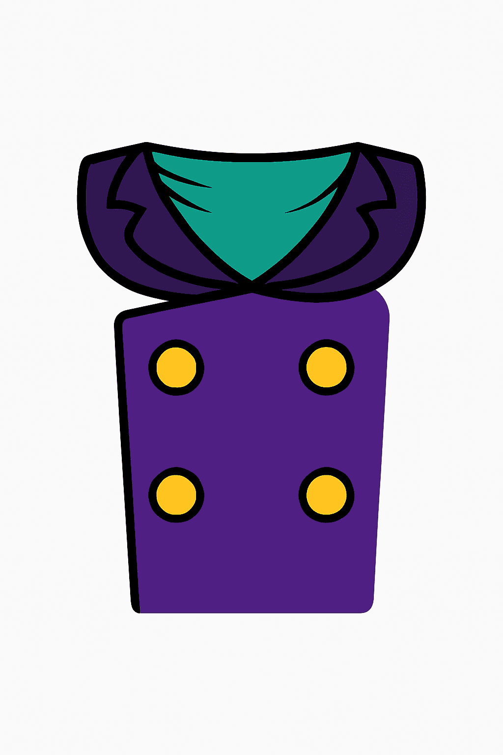 Minimal Purple Jacket with Green Shirt Design