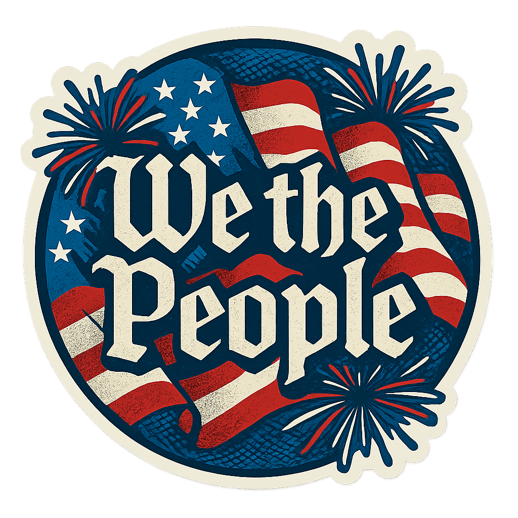 Patriotic Celebration Sticker