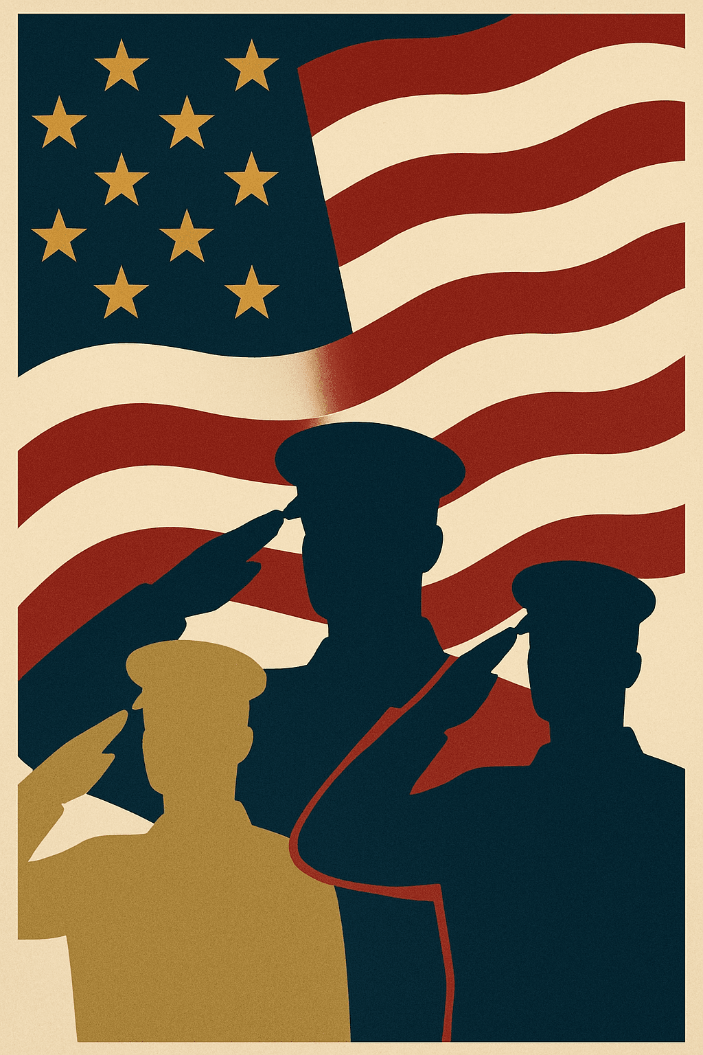 Saluting the Stars and Stripes
