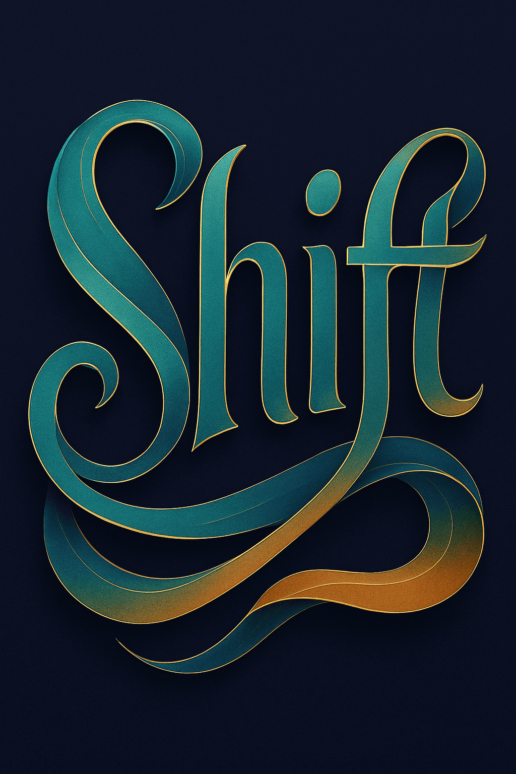 Elegant Shift Lettering Design
