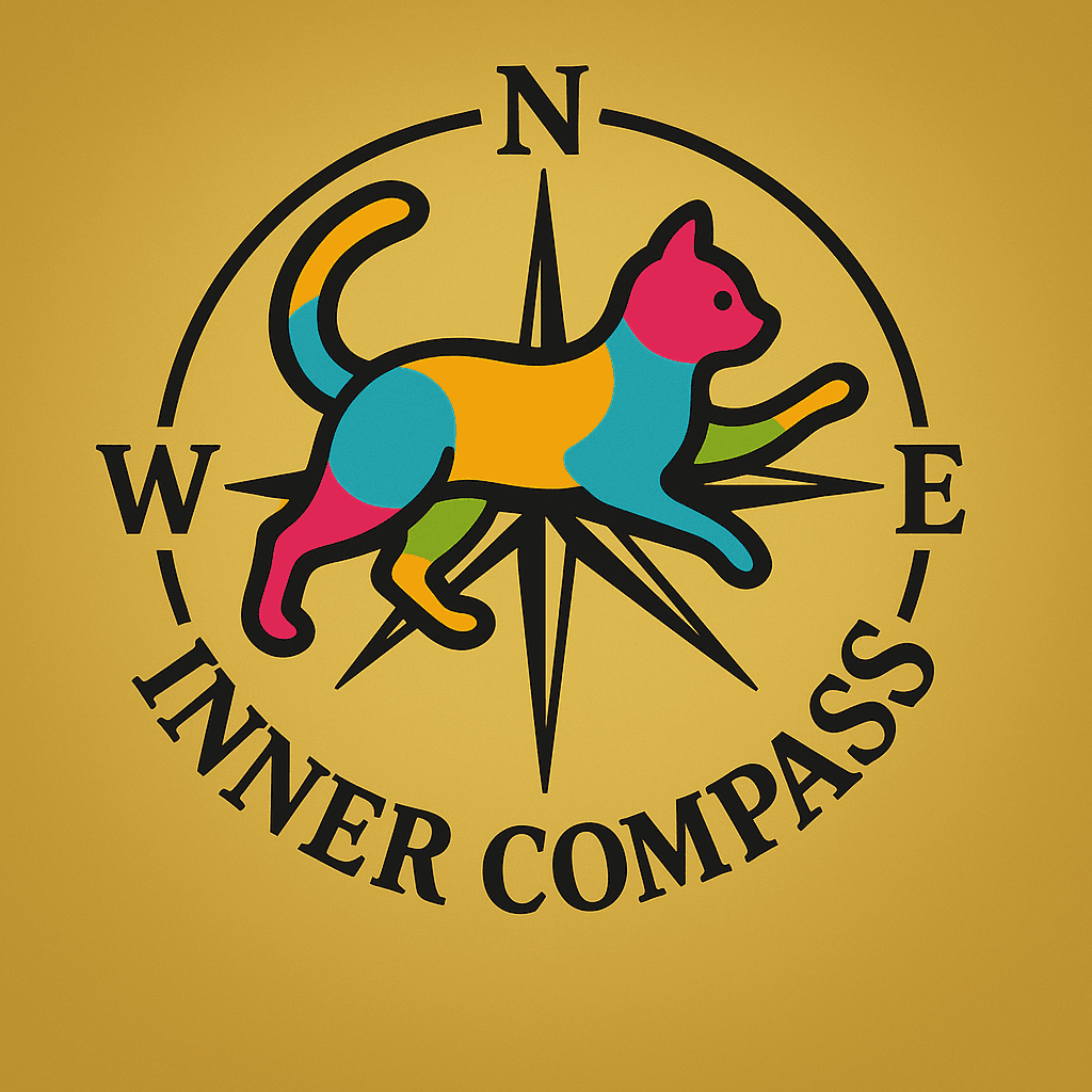 Colorful Cat Inner Compass Logo