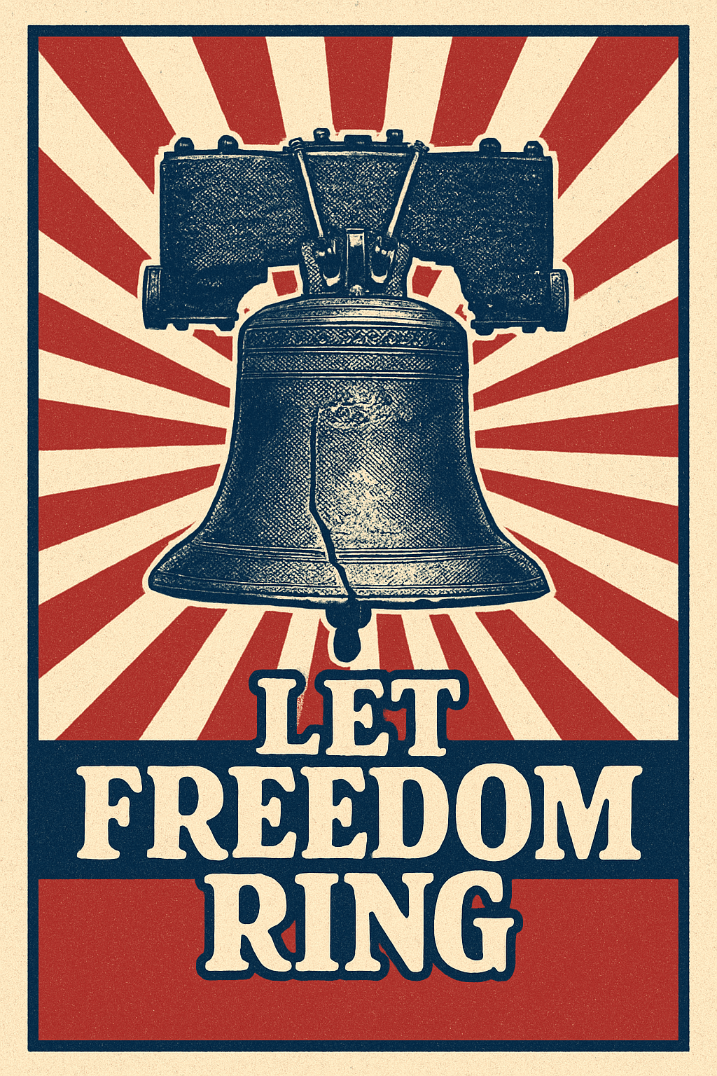 Freedom Ring: Vintage Liberty Bell Design