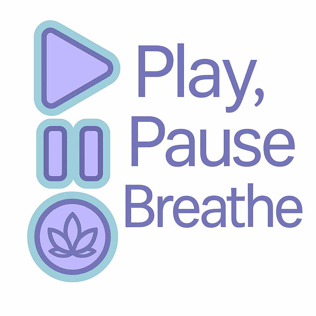 Play, Pause & Breathe Mindfulness Sticker
