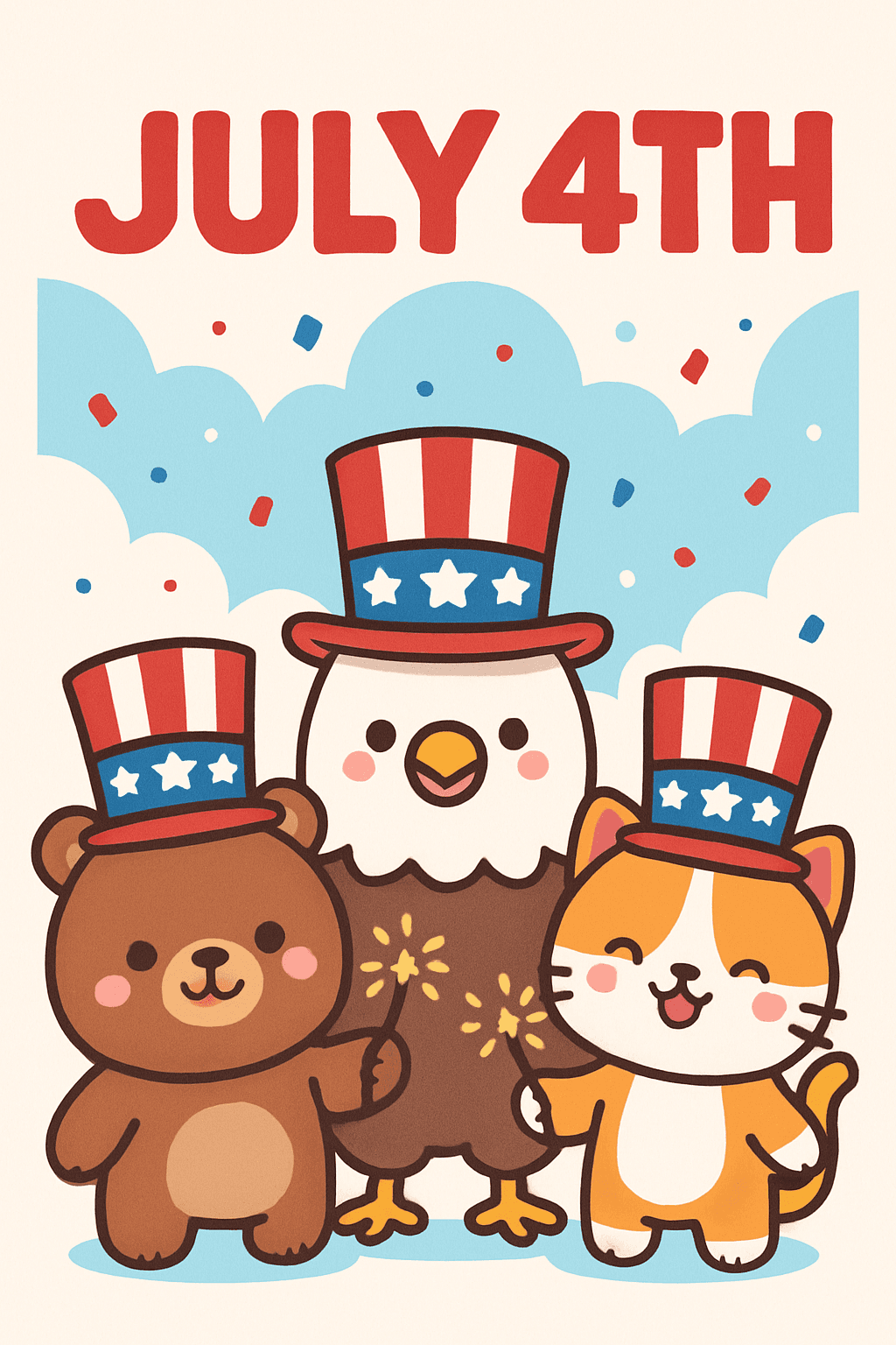 Cute Critters Celebrate July 4th!