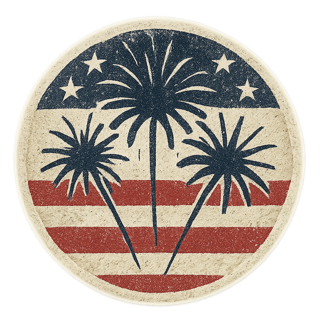 Patriotic Palm Paradise