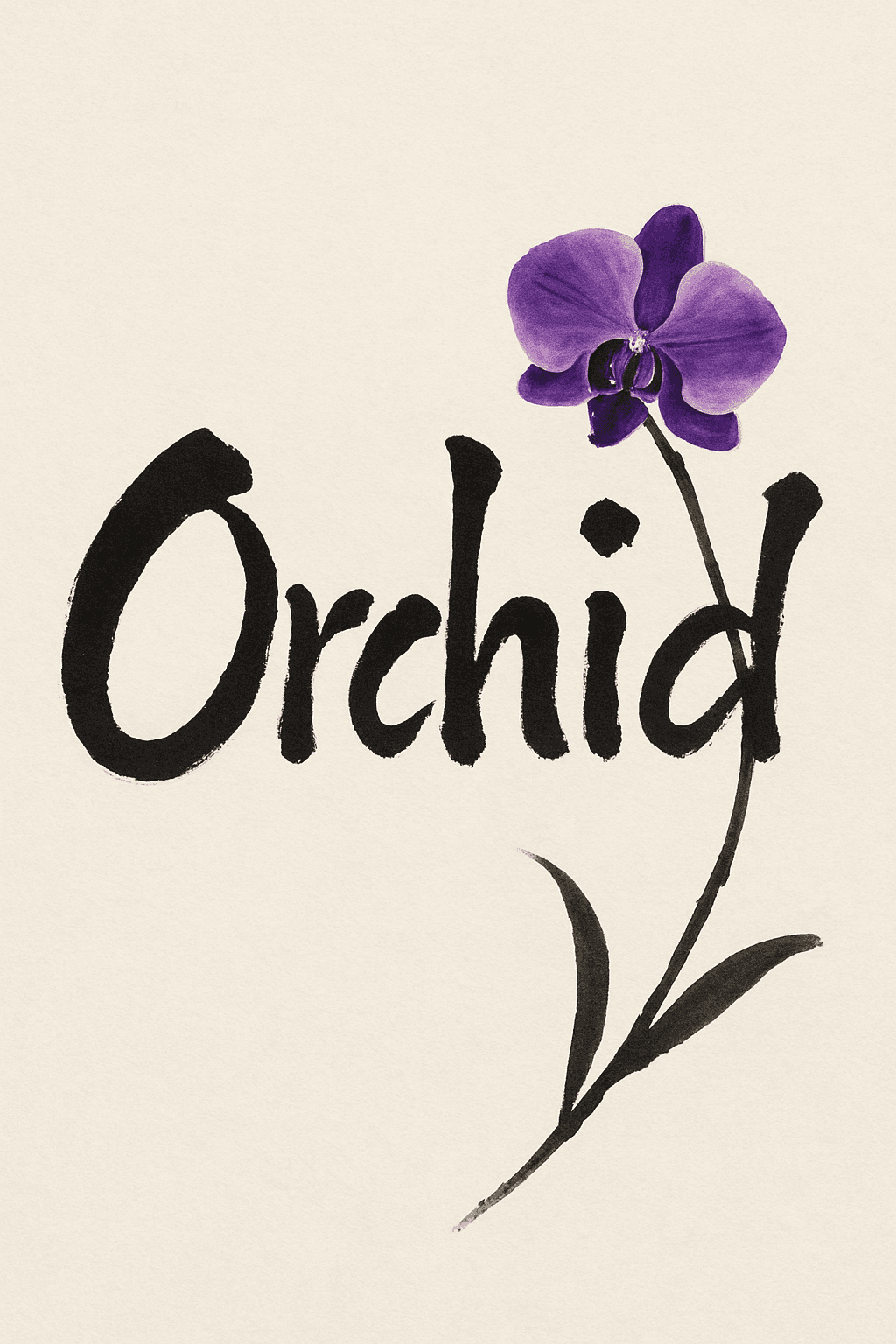 Elegant Orchid Blossom Art