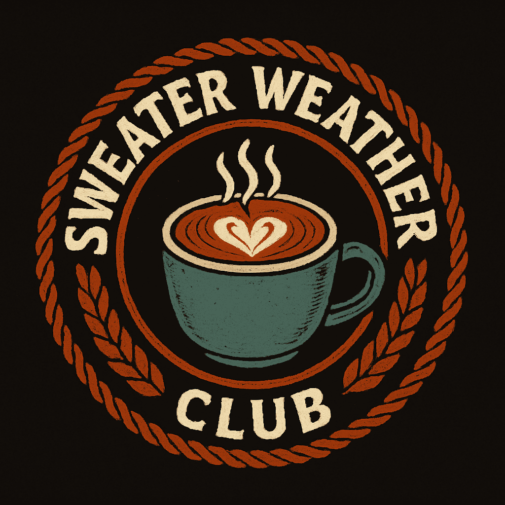 Sweater Weather Coffee Club Vintage Badge