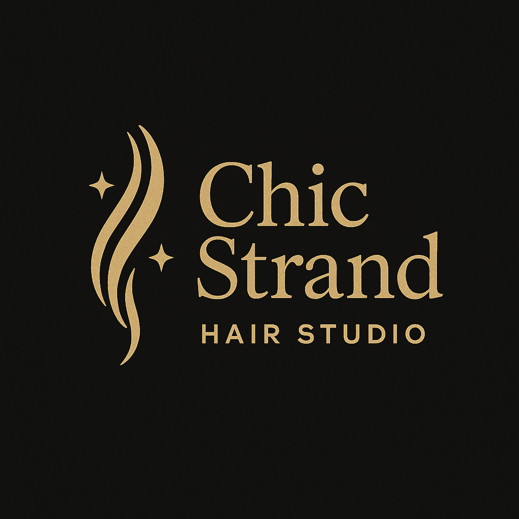 Elegant Chic Strand Hair Studio Logo