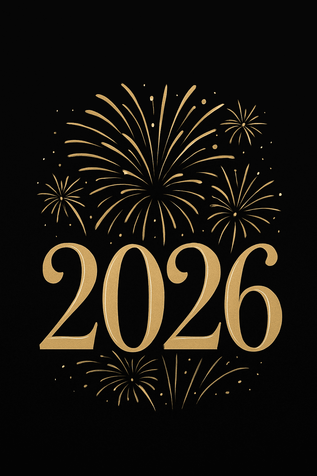 Elegant 2026 New Year Fireworks Design