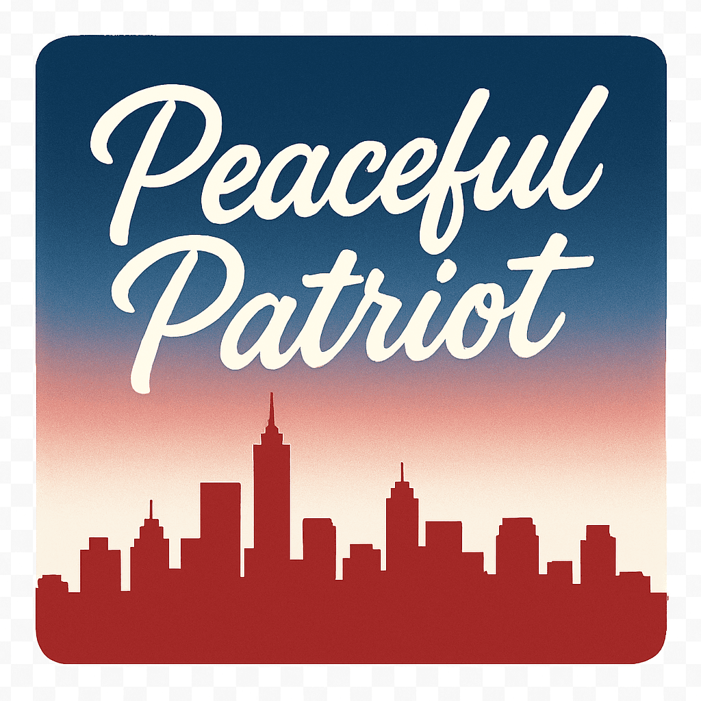 Serene Skyline of a Peaceful Patriot