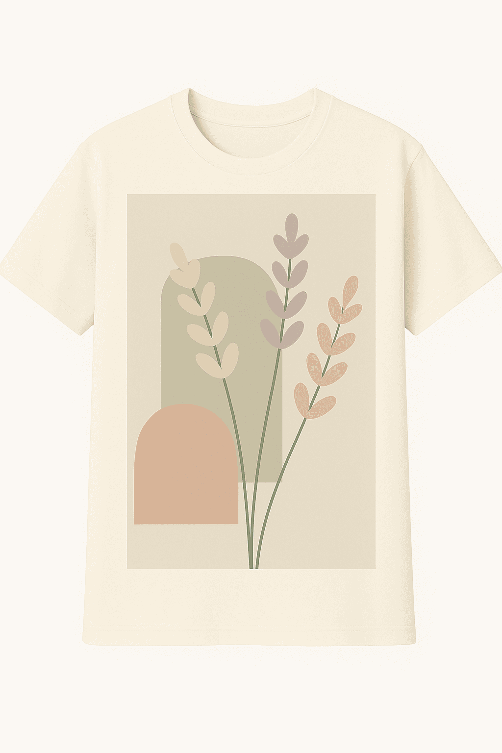Minimalist Pastel Botanical Abstract Art