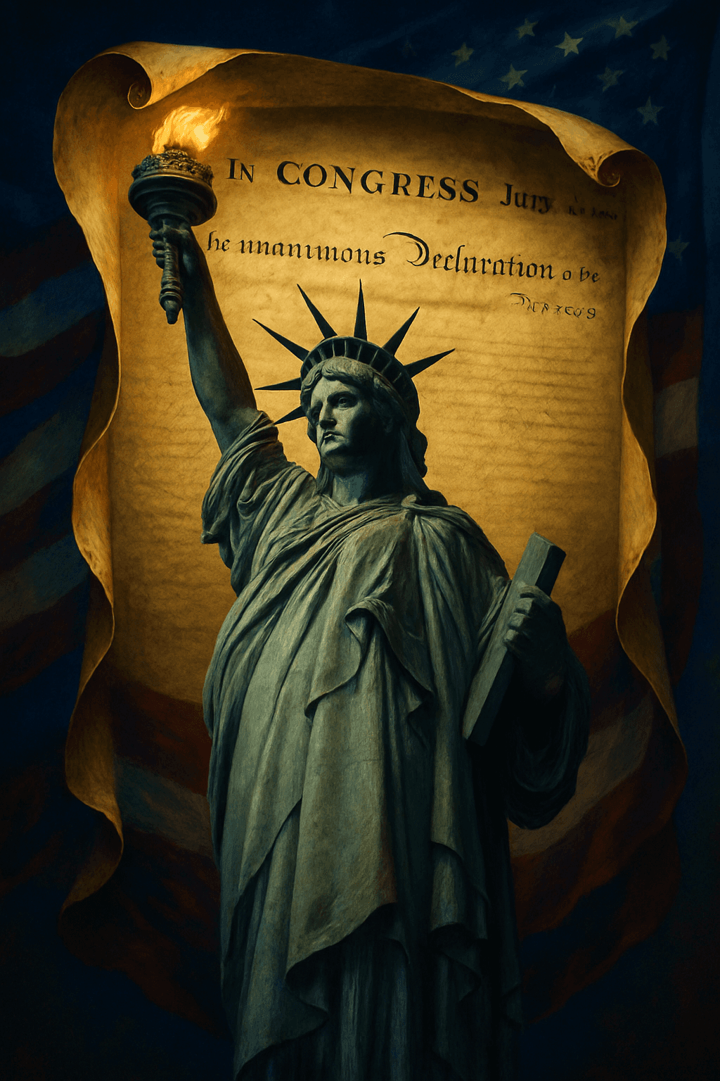 Liberty's Flame: A Tribute to Freedom