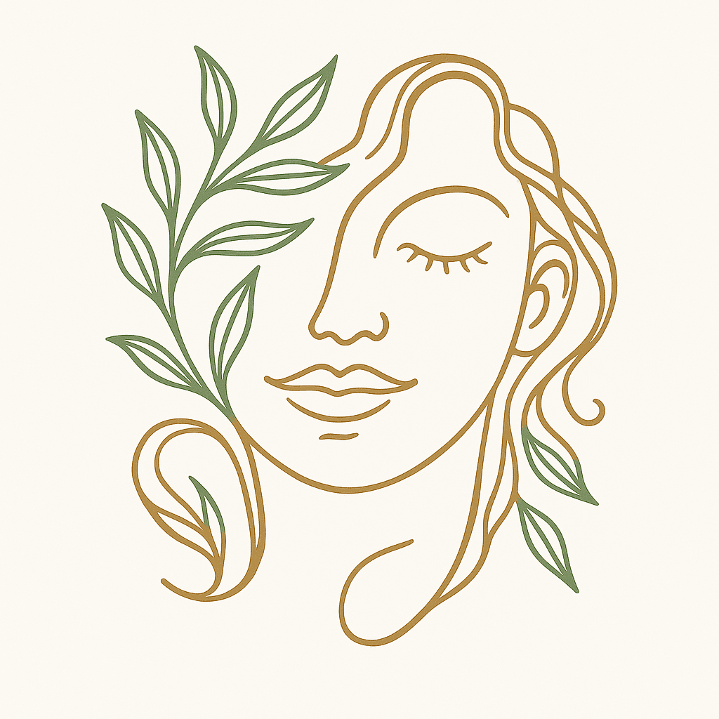 Elegant Minimalist Line Art with Botanical Elements