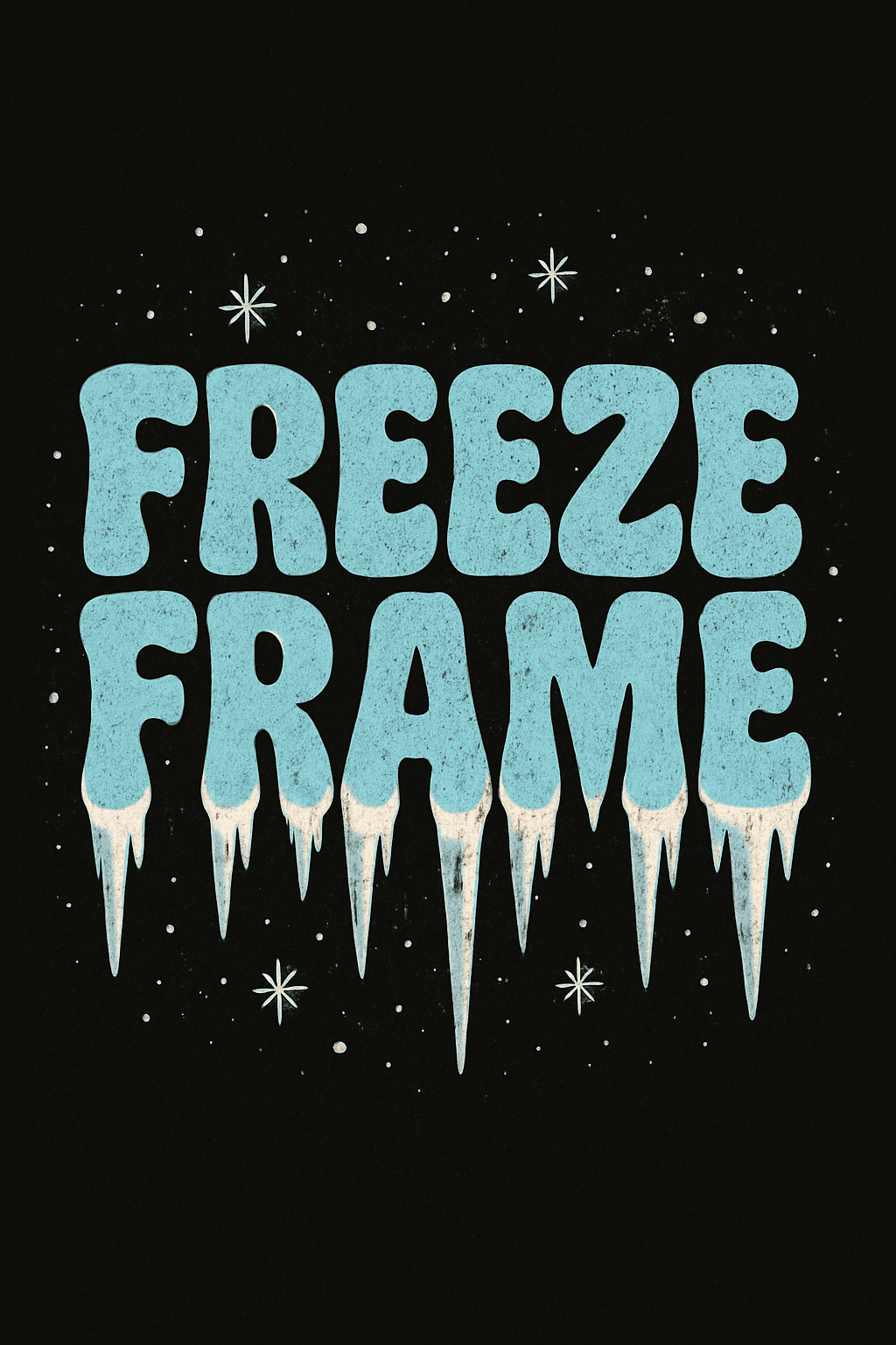 Cool Freeze Frame Typography with Icicles