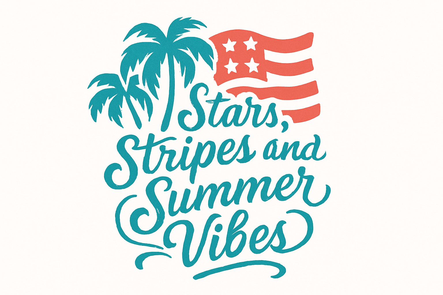 Summer Vibes with Stars and Stripes