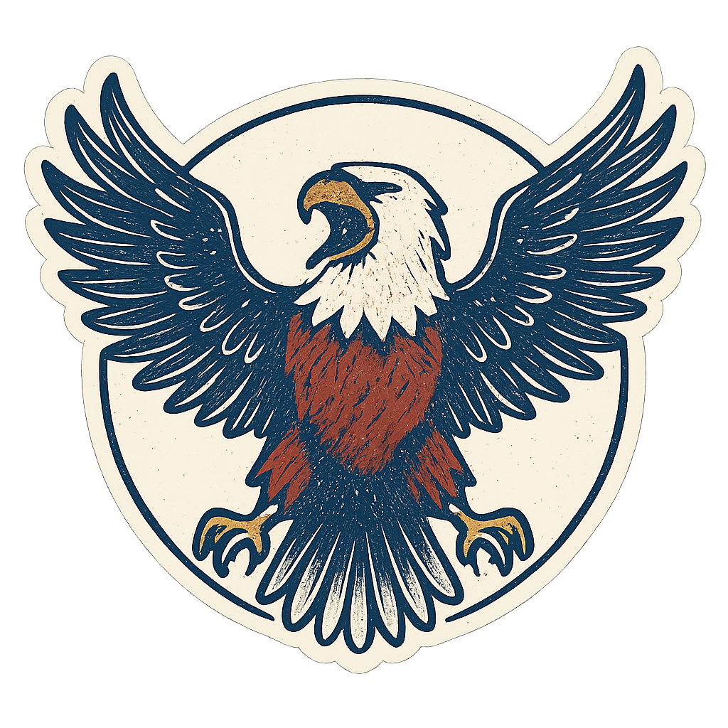 Majestic Eagle Emblem Design