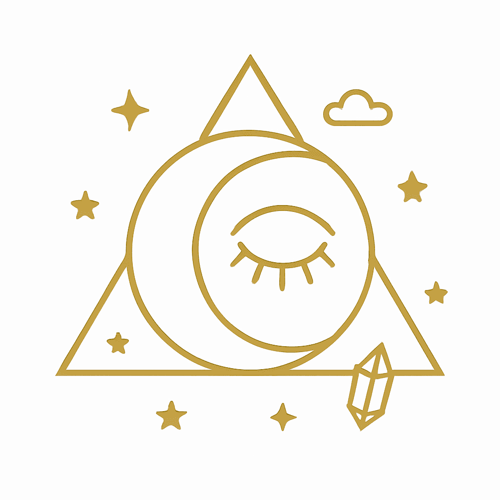 Mystical Moon and Crystal Geometry Design