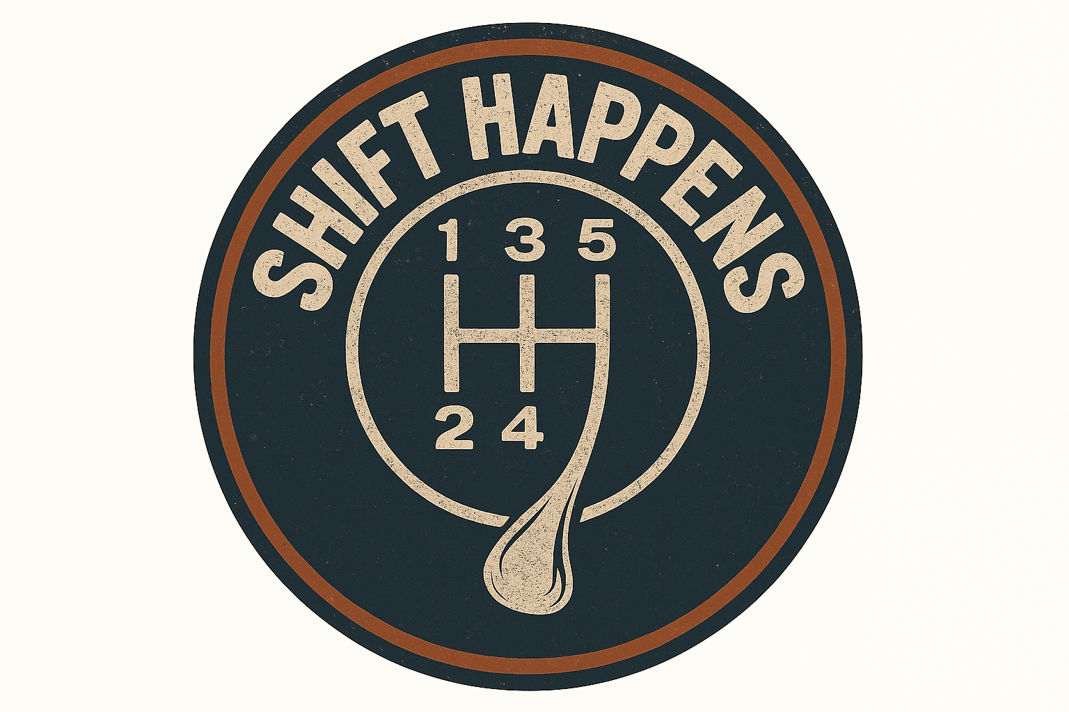 Shift Happens: A Vintage Car Humor Design